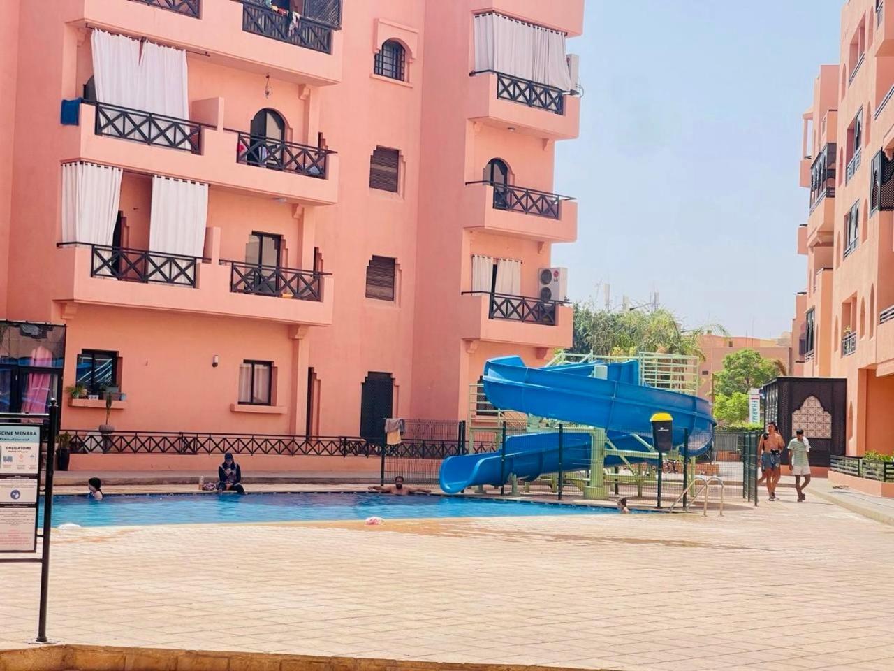 Oasis De Detente Avec Terrasse Et Vue Sur Piscine Marrákes Kültér fotó